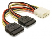 Переходник питания Molex/2xSATA 15 см