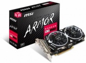 Видеокарта MSI PCI-E Radeon RX 570 ARMOR 4G OC AMD Radeon RX 570 4096Mb 256bit GDDR5 1268/7000 DVIx1